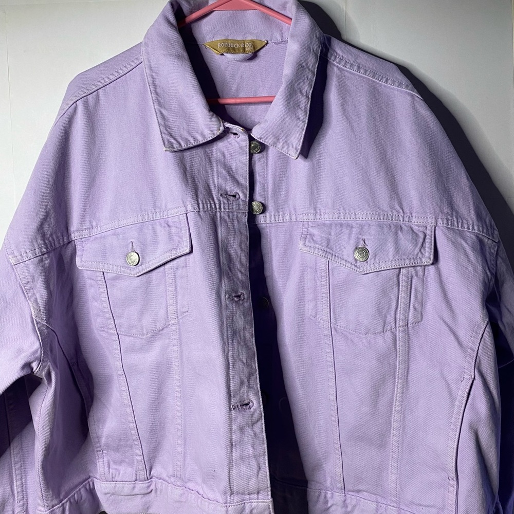 Jean jacket purple